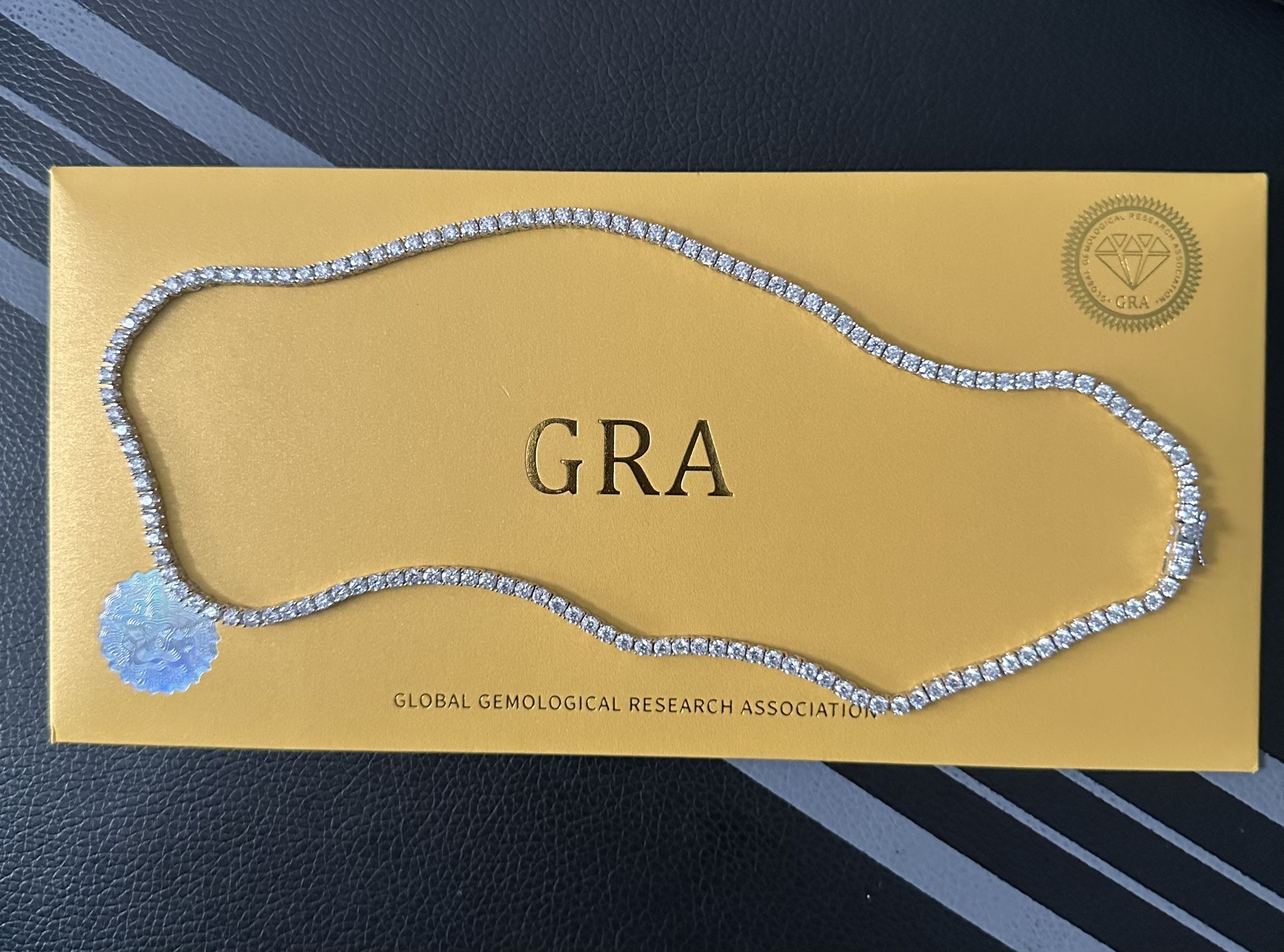 18in Sterling Silver Moissanite Chain