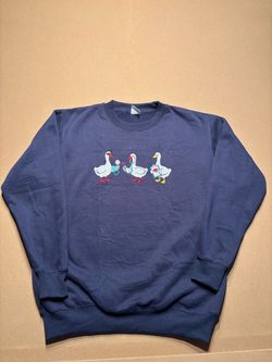 Embroidered Goose Medical Sweater - NEW