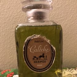 Vintage HERMES Caleche Factice Display Bottle with Glass Stopper