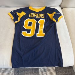 Chris Hopkins #91 TE Univ Of Toledo Team Player Issued & Worn Jersey NY Giants