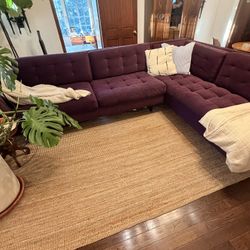 Purple Custom Tufted Sofa from The Joneses