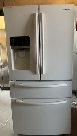 Samsung French Door  White Refrigerator
