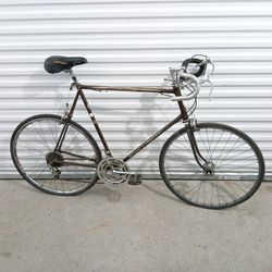 Schwinn Varsity Road Bike Bicycle 12 Speed Brown 26 Inch 66 CM Fits Adults 6'5"-6'8" (contact info removed) Commuter Cycling Steel Sierra Touring