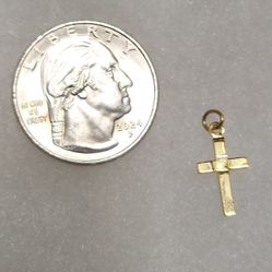Vintage 1/20 12K GF THEDA Dainty Cross Pendant (Gold Filled, 5% 12K Gold) STYLE1