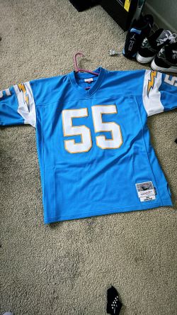 Chargers throwback baby blue junior seau jersey XL