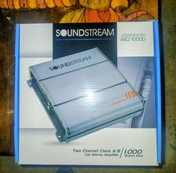 Soundstream 1000 watts 2 Ch Amplifier Brand New In The Box