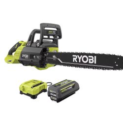 The RYOBI 18 in. 40V HP Chainsaw Kit 