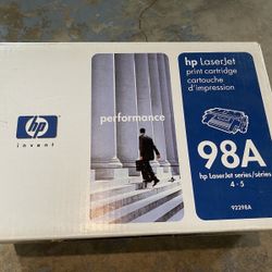 HP 92298A 98A Black Toner HP LaserJet 4M 5M Genuine OEM New In Box