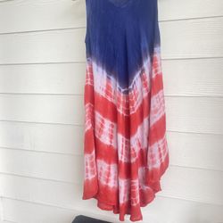 Fourth of July dress, Free Size red white and blue show your colors