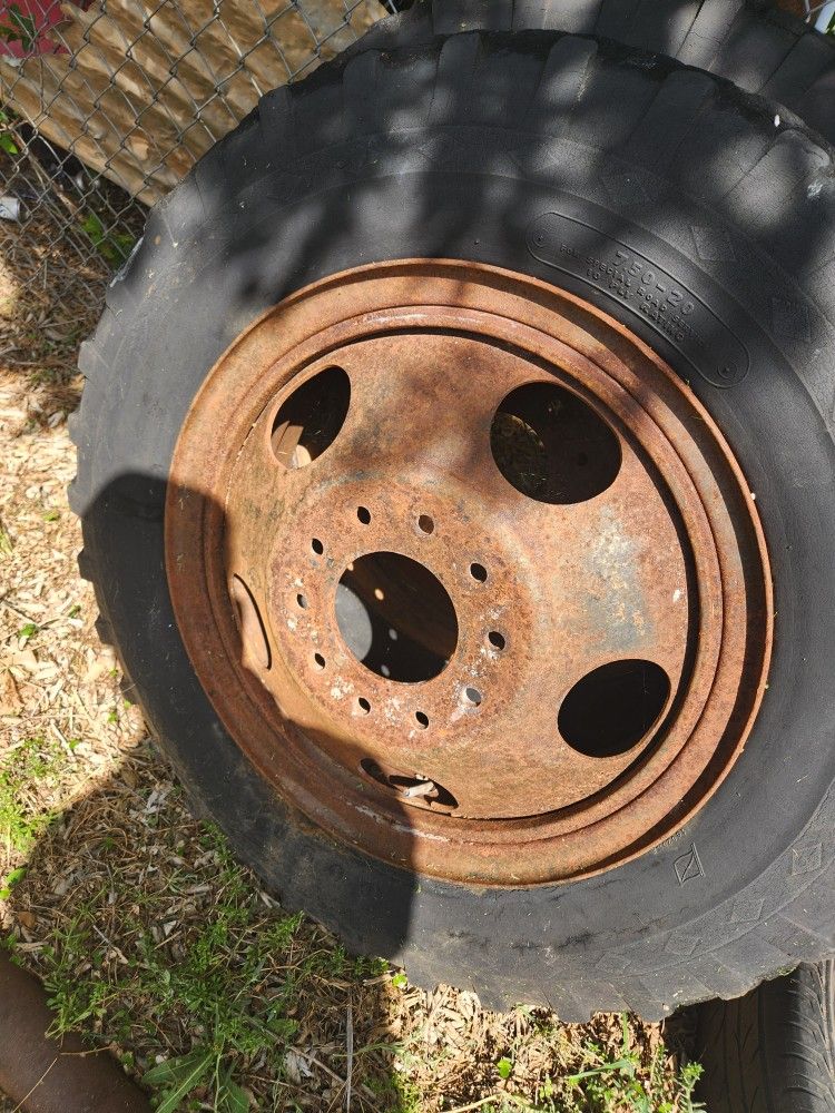 3 Old Truck Tires