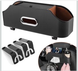 All new car seat back organizer with cup holders tissue box