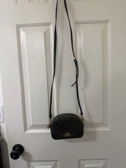 Coach Mini Crossbody Bag Signature Canvas