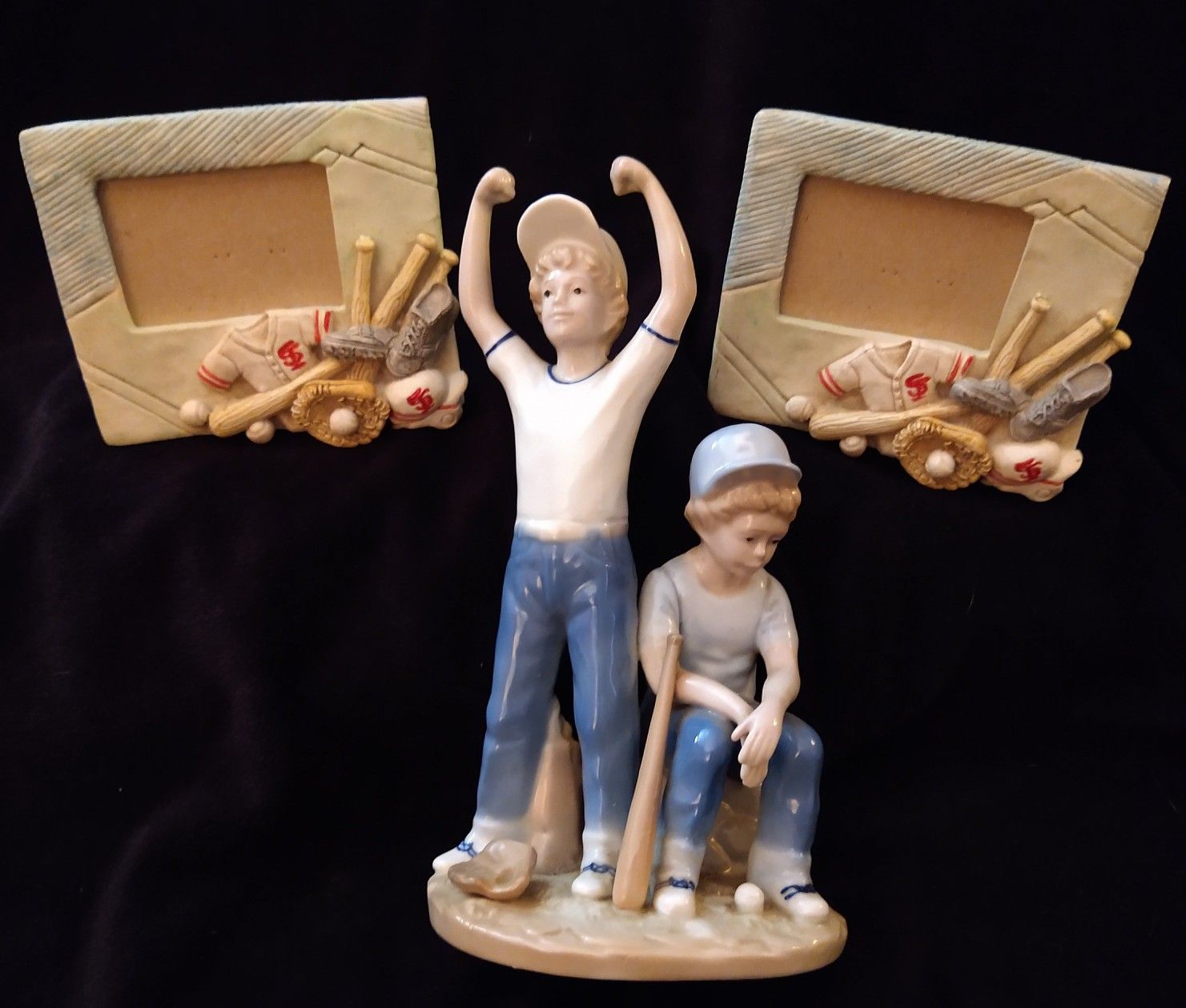 1989 Paul Sebastian Fine Porcelain Home Run Baseball Boy's Figurine Statuette