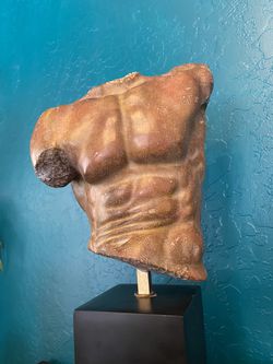 Male Torso Sculpture Statue Signed By Famed Sculptor S. Eylanbekov