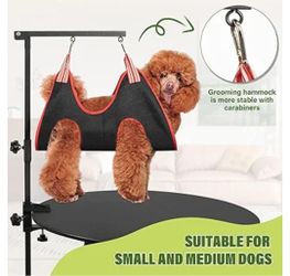 Dog Grooming Arm 35" with Hammock, Haunch Holder
