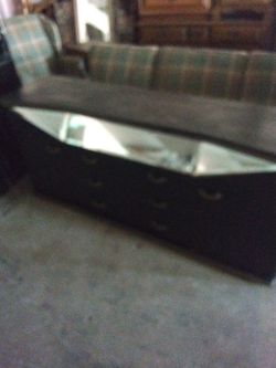 Black  Long Dresser