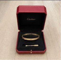 Cartier Love Bracelet 16mm Size 16 w/ Box, Bag & Papers