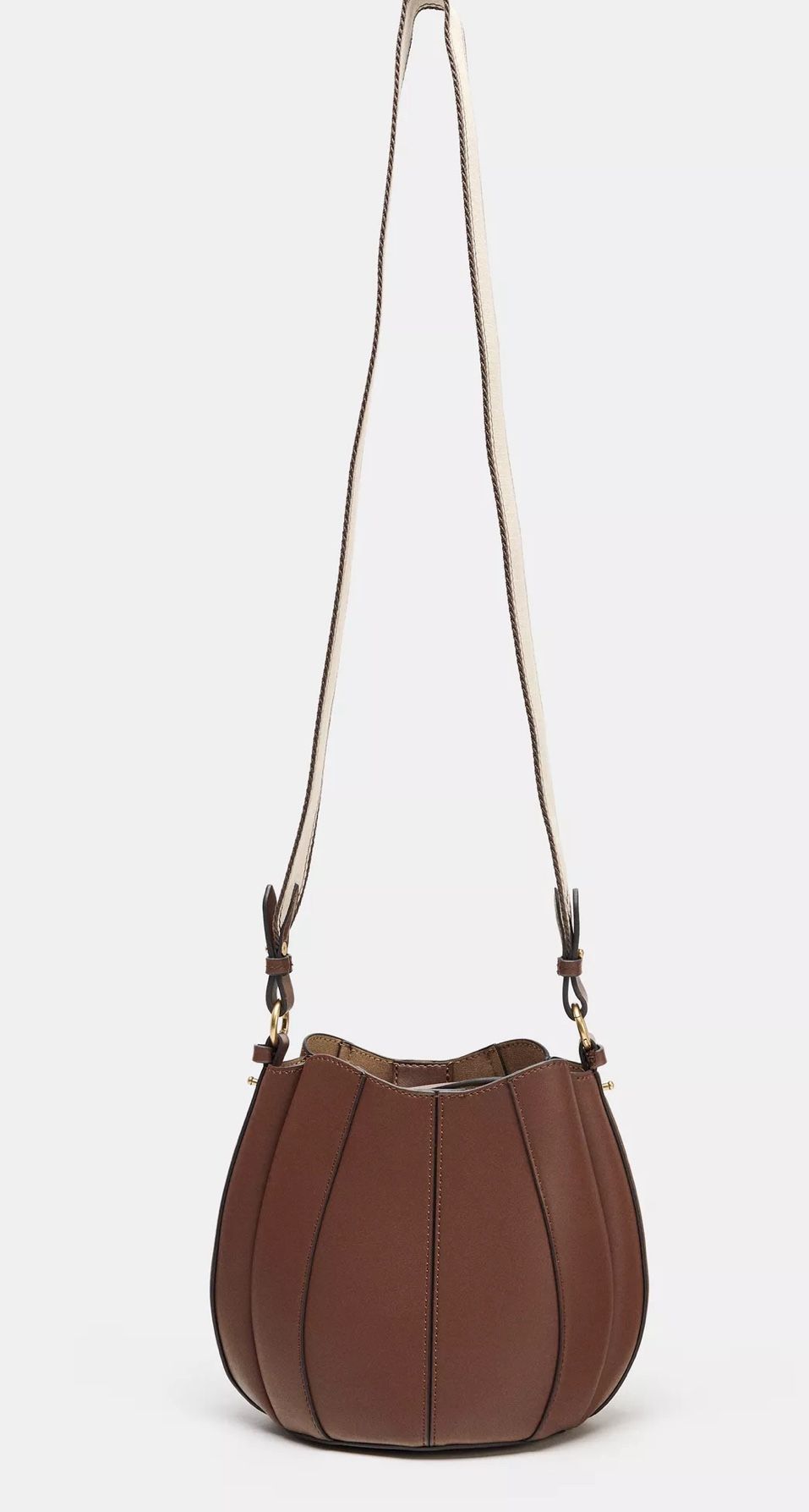 Zara brown bucket Bag