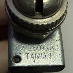 SCI Shin Chin R13-25A On-Off Toggle Switch 6A 250V AC with Attached Wires