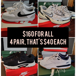 $40 EACH SIZE 10.5 , MUST BUY ALL AT ONCE