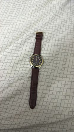 U.S. Polo Assn. Watch with Brown Leather Strap