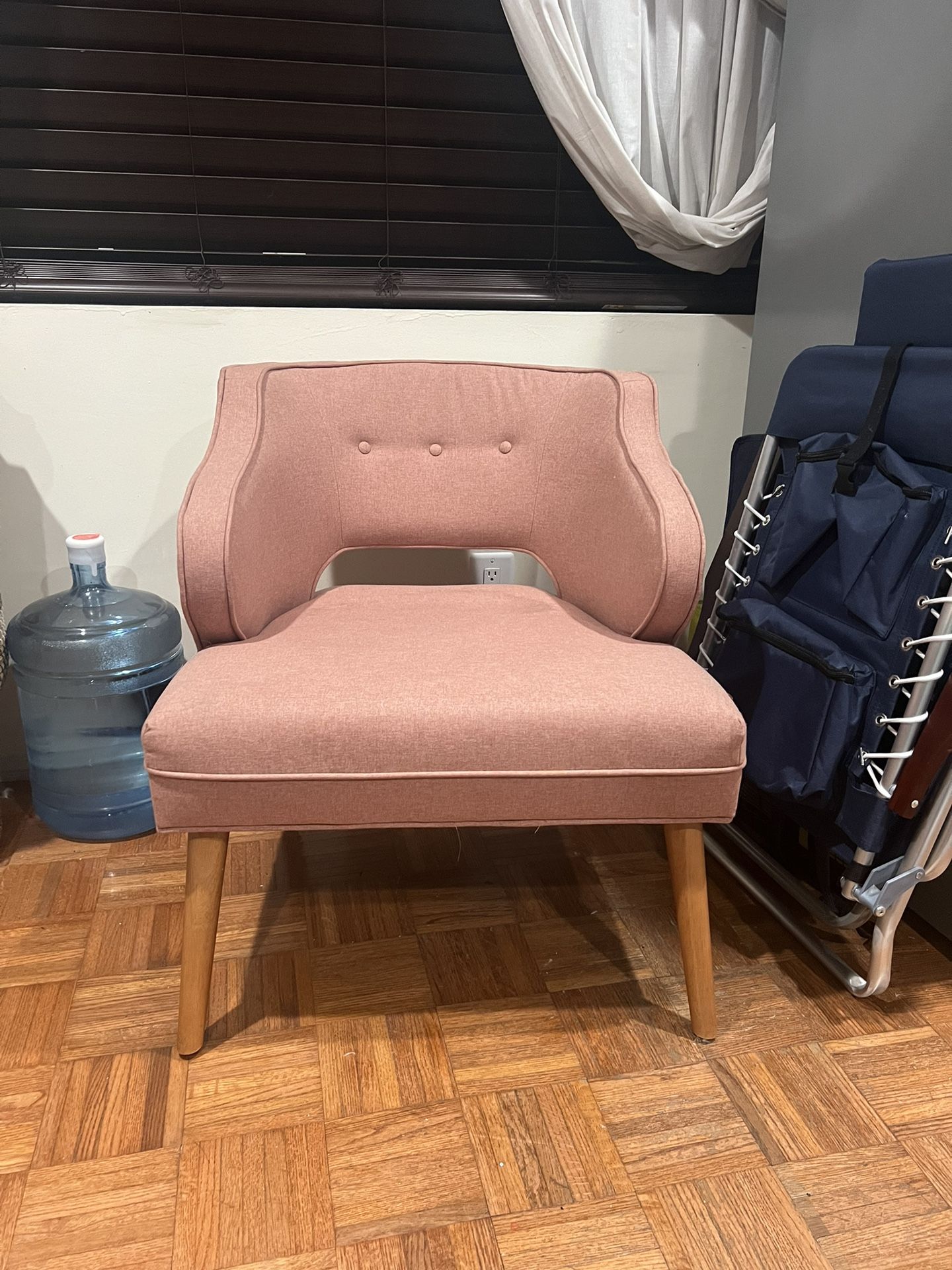World Market Rose Pink Tyley Upholstered Chair