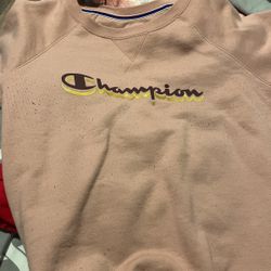 Pink champion crewneck Sweatshirt