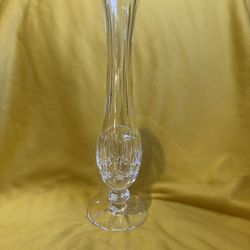 Waterford Bud Vase 9-3/8” Tall LISMORE Pattern Crystal Classic Vintage