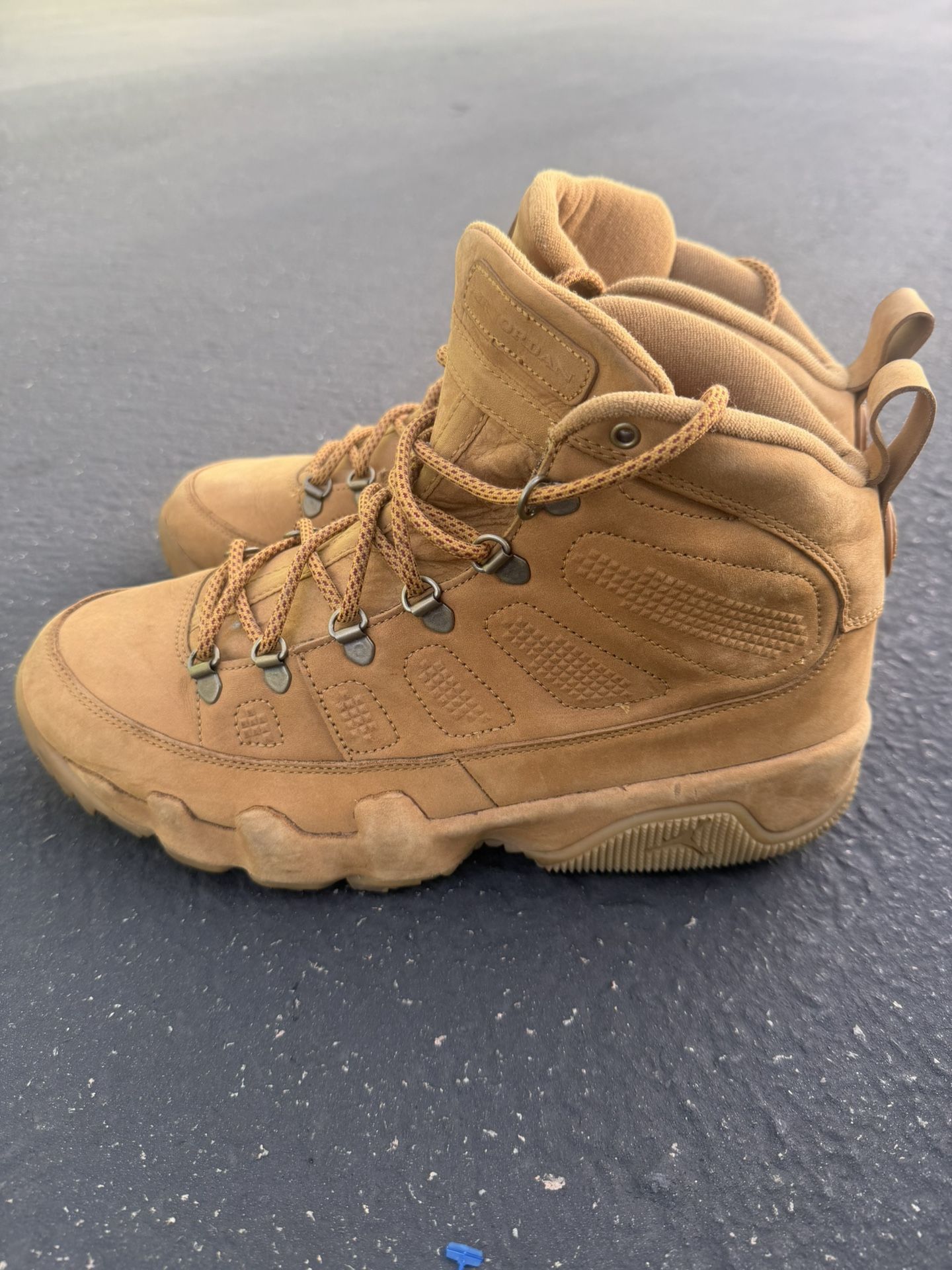 Nike Air Jordan Retro 9 NRG Boot Mens 11 Shoes Wheat Flax Baroque Brown Shoe Please Read