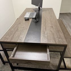 Kitchen Table With Benches And Storage Drawer