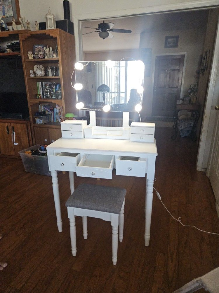 Vanity and Stool