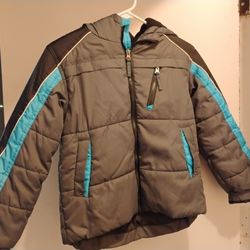 Boys Snow Heavyweight Hooded Puffer Jacket - Size 7