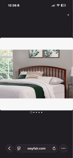 Queen bed frame all wood Craftsman style