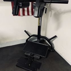 Powertec Pendulum Squat/Calf Machine  Gym Equipment  Workout