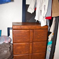 Solid Wood Nightstand 