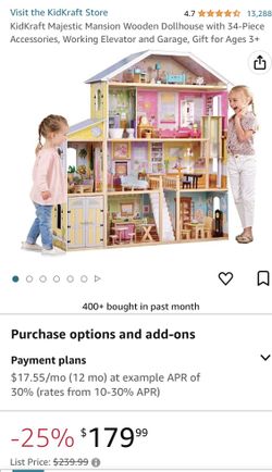 KidKraft Majestic Mansion Wooden Dollhouse with 34 Accessories