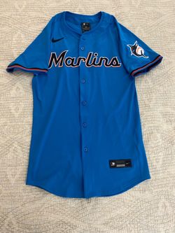 Nike Authentic Miami Marlins Vapor Elite Alternate Electric Blue Jersey 40 $355