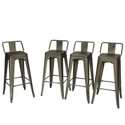 4 Chair Bar Stool Set