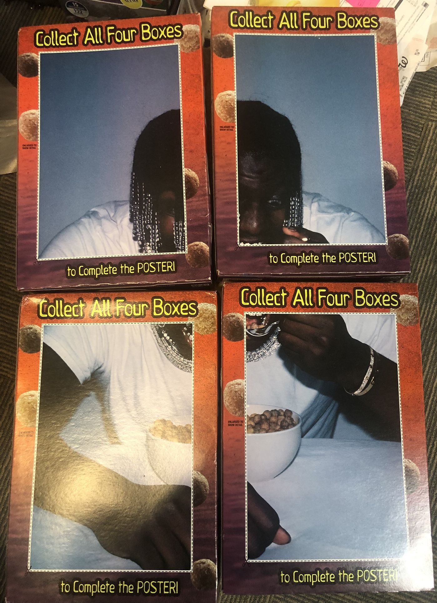 Lil Yachty Reeses Puffs Cereal SET FULL COMPLETE BOXES Rare Item Collection