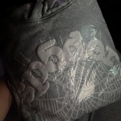 Spider hoodie grey