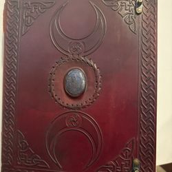 Blue moon leather bound drawing book
