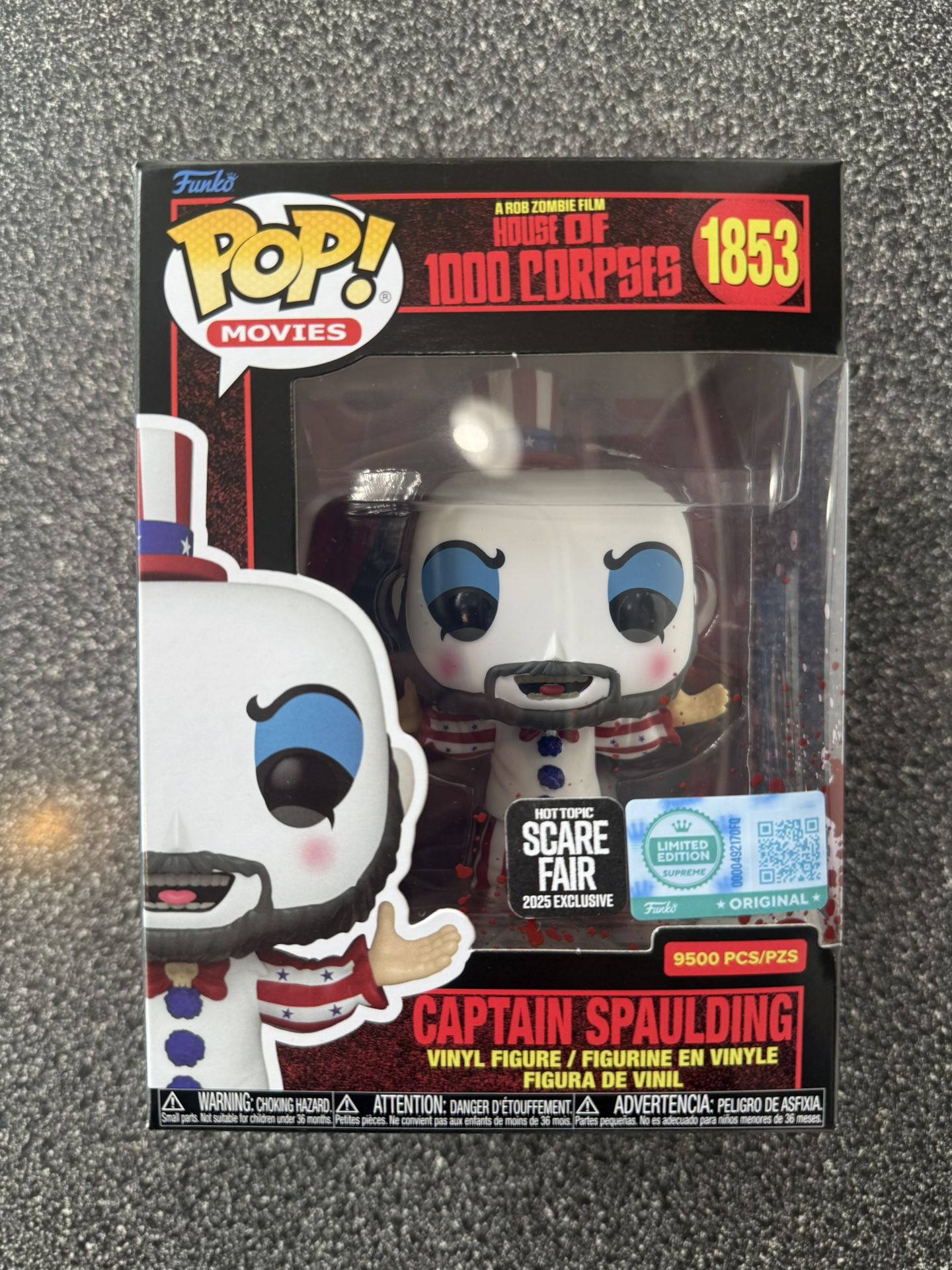Captain Spaulding - Funko Pop #1853 (LE9500) - Hot Topic Scare Fair 2025