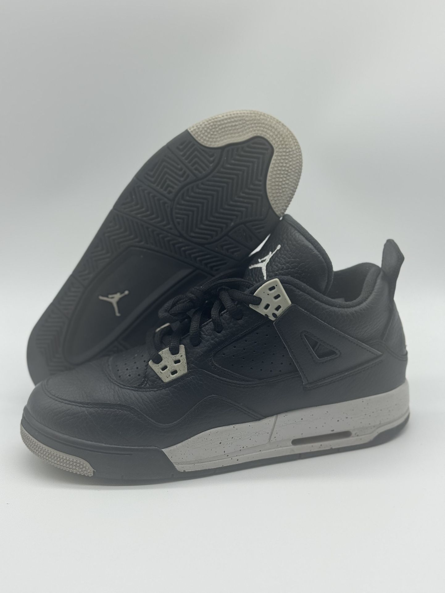 Nike Air Jordan 4 Retro Oreo LS Black 408452-003 Youth Size 6 (6Y)