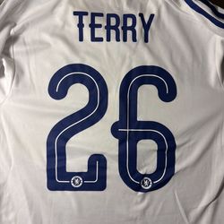 Chelsea FC John Terry Adidas Long Sleeve Jersey - Champions League Patches - RARE