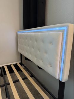 Full LED Storage Bedframe