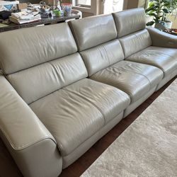 Kasala Leather Reclining Sofa 