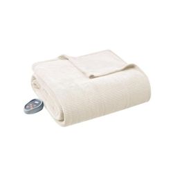 Twin Size Heated Fleece Blanket 