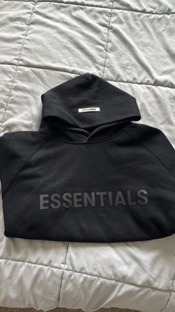 Essentials Fear of God Black Hoodie – Size Medium