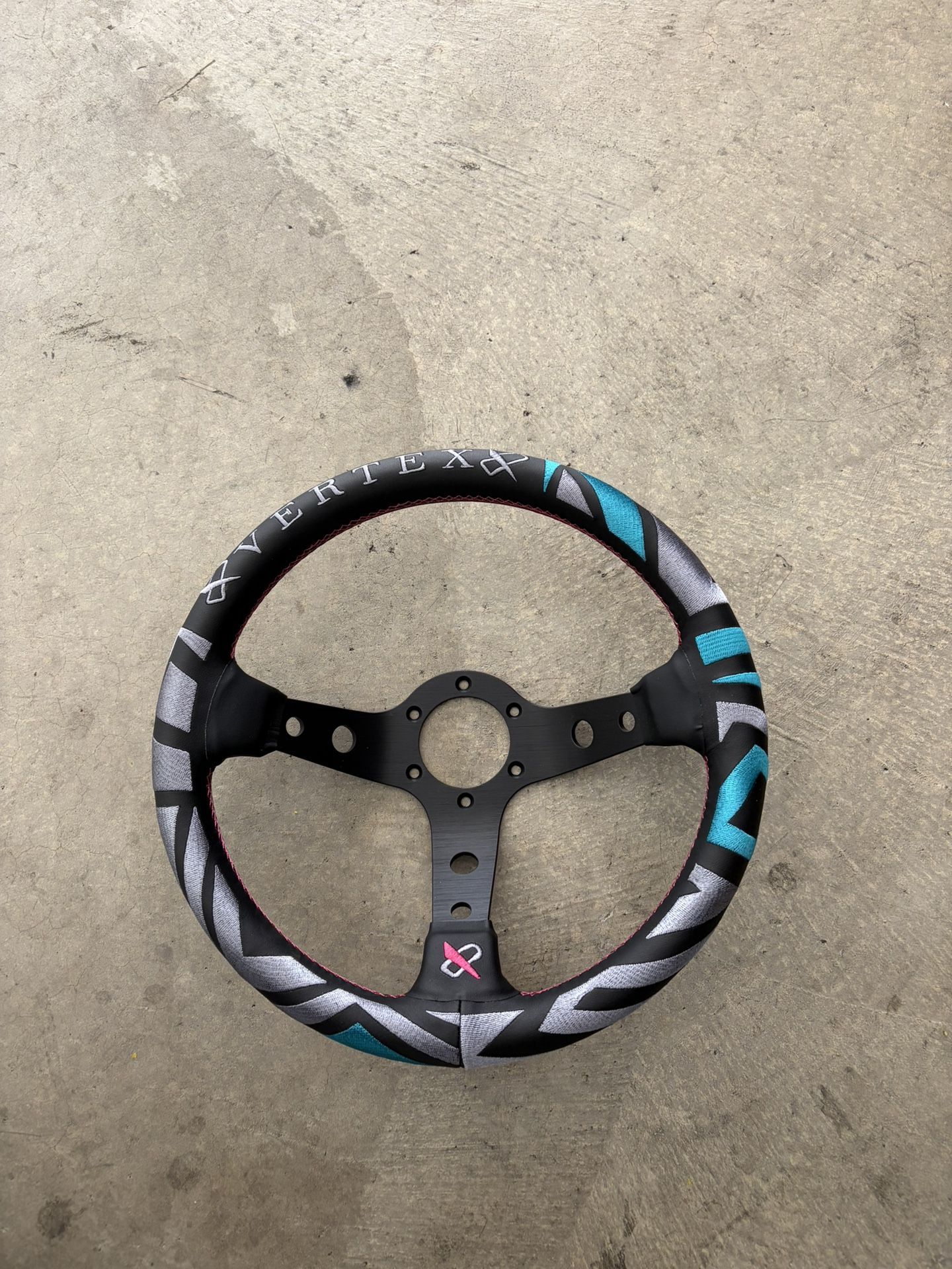 Vertex Deep Dish Leather Steering Wheel - 13