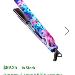 Eva NYC Healthy Heat Ceramic Styling Hair Iron, Flat Iron Hair Straightener 